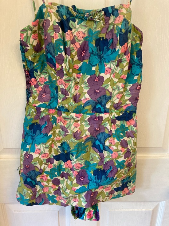 Kahala Other - VTG Kahala Hawaii One-Piece Swim Romper in Teal & Purple